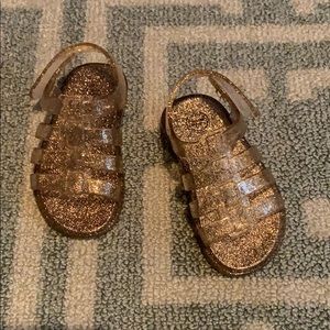 Wonder nation, gold girl shoes, size 4
